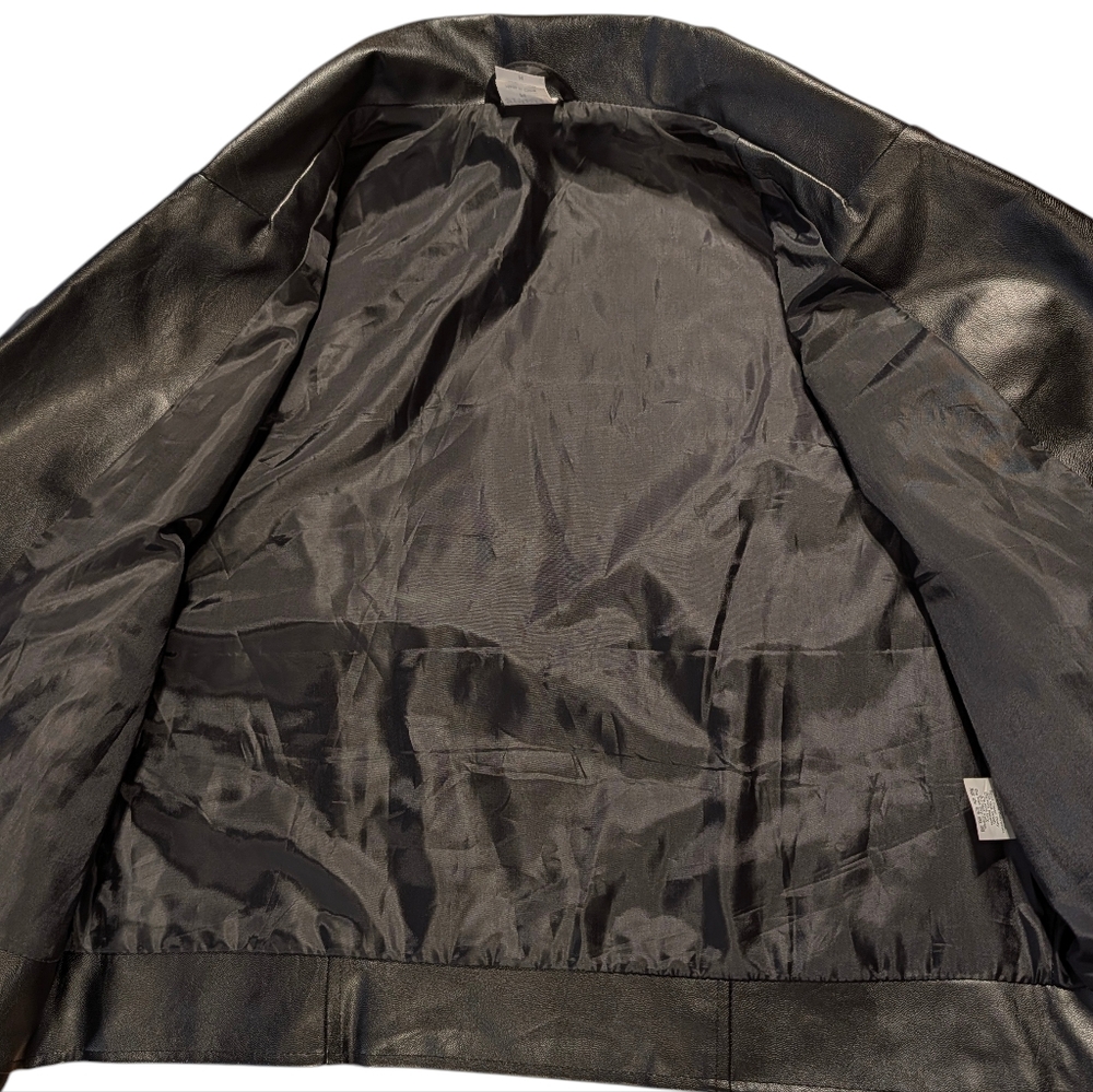 Chucky Tiffany Black Faux Leather Jacket Size Medium - Picture 5 of 10